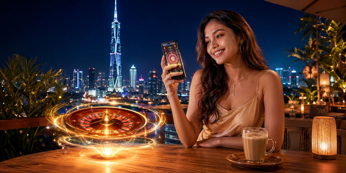 Suasana permainan kasino roulette di Kuala Lumpur melalui platform dalam talian uwin33